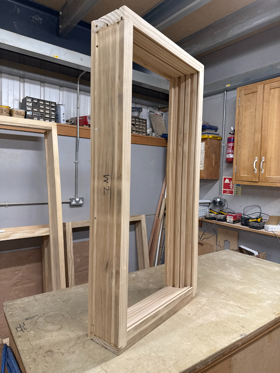 Authentic Lignum Timber Box Sash Windows in production Sash