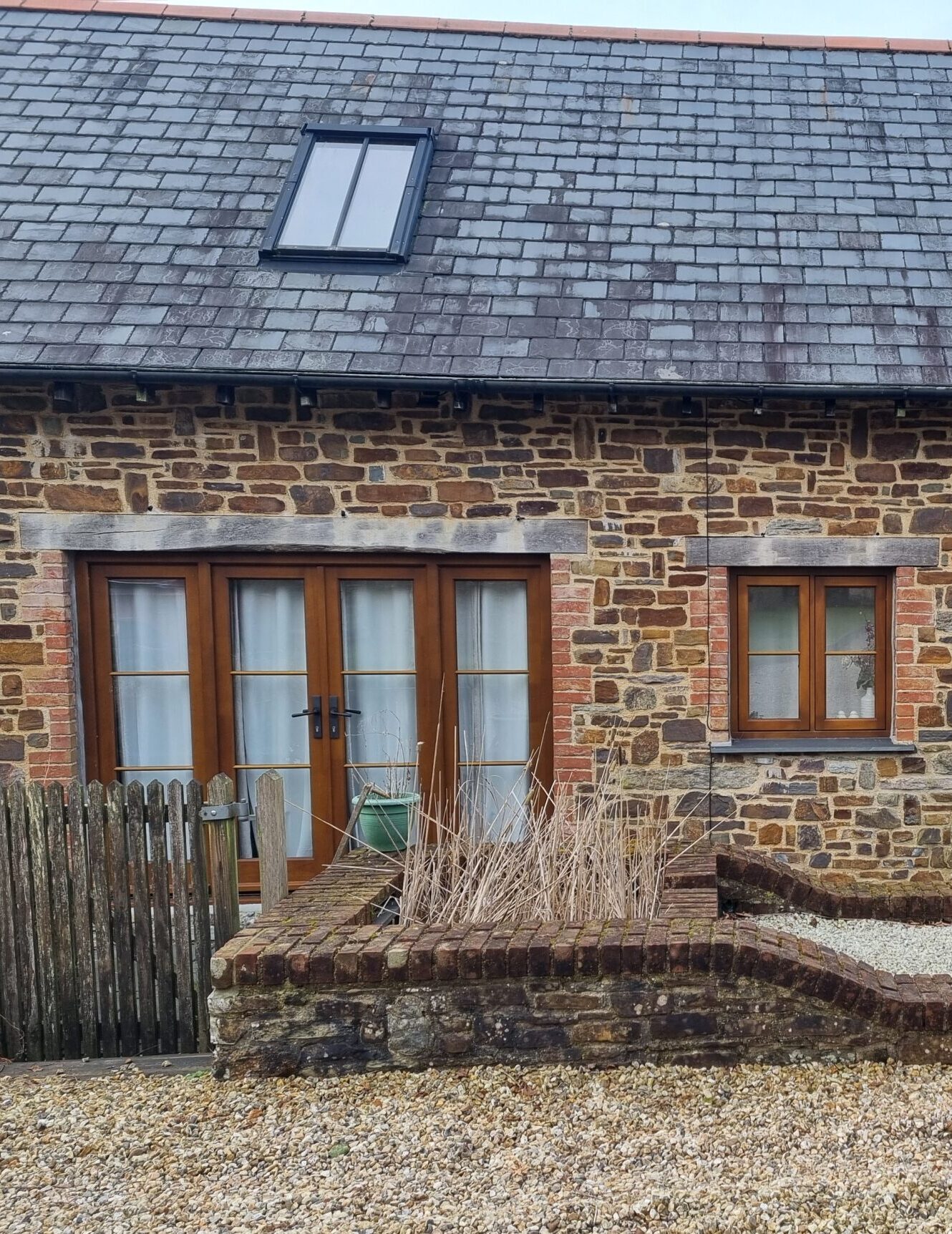 Lignum Timber French Doors for Traditional Barn Conversion North Molton by JF Joinery Devon